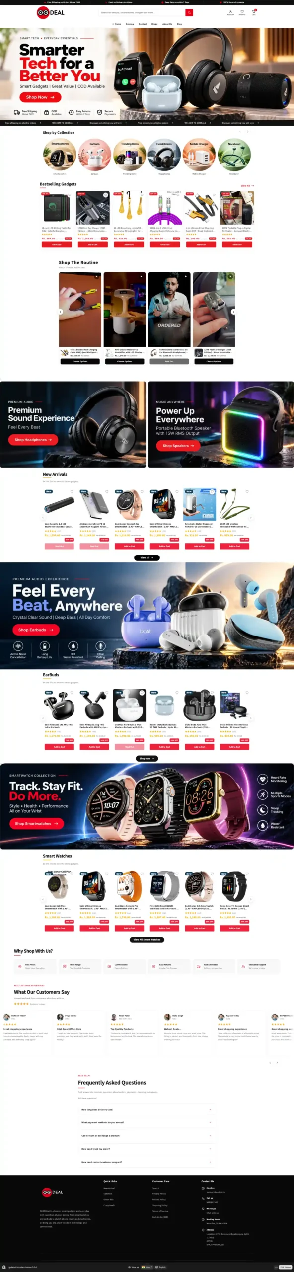OGDeals Shopify eCommerce Website Preview