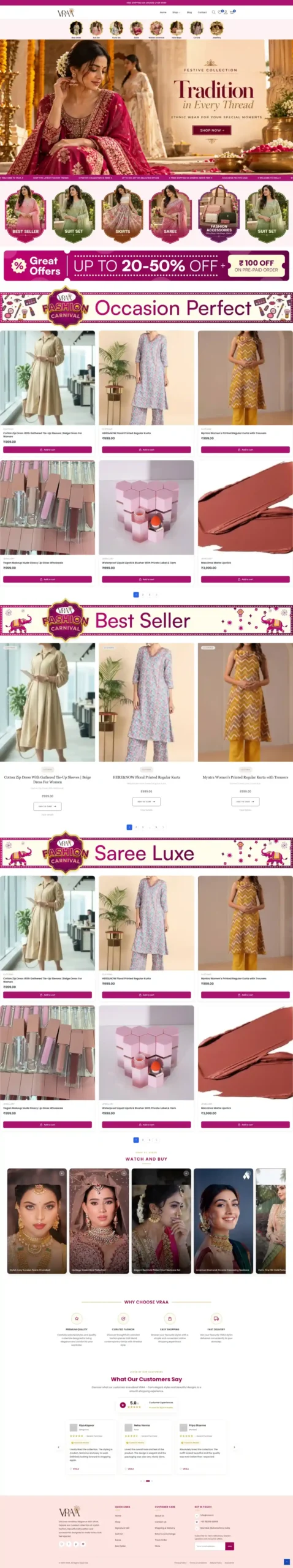 VRAA Website Full Preview